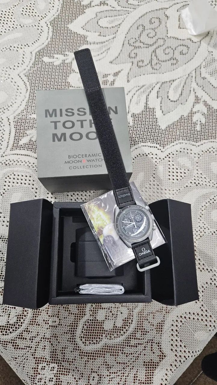Relógio Omega x Swatch Moonswatch - Completo com caixa - Foto 2
