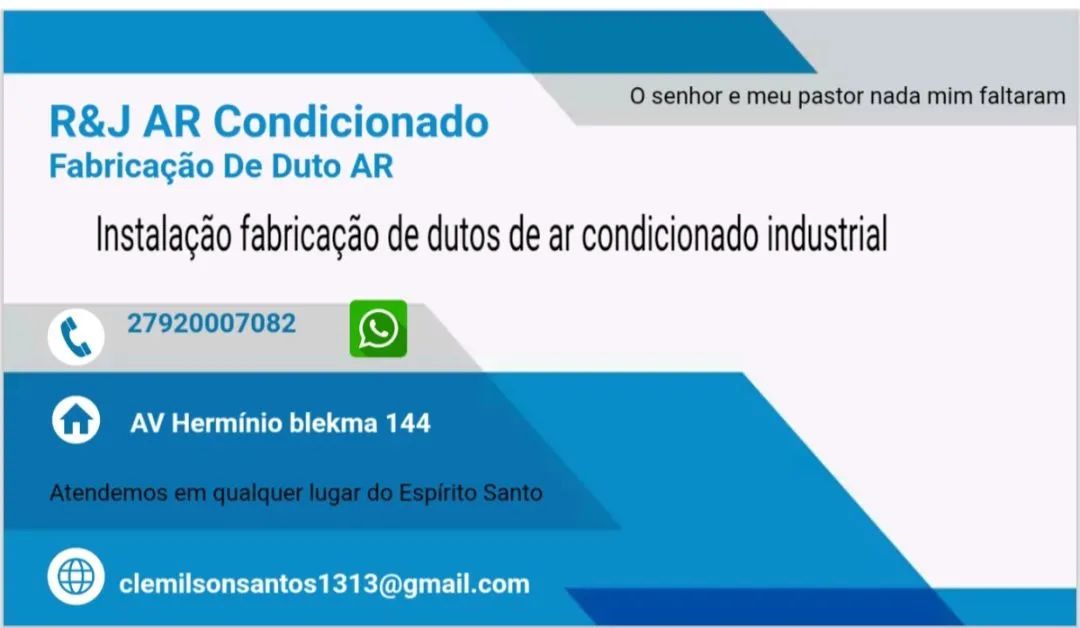 Fabricação e instalação ar condicionado 