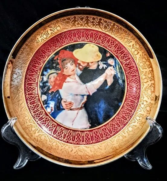 Prato Alemão Antigo com Ouro em Relevo - Séc. XX