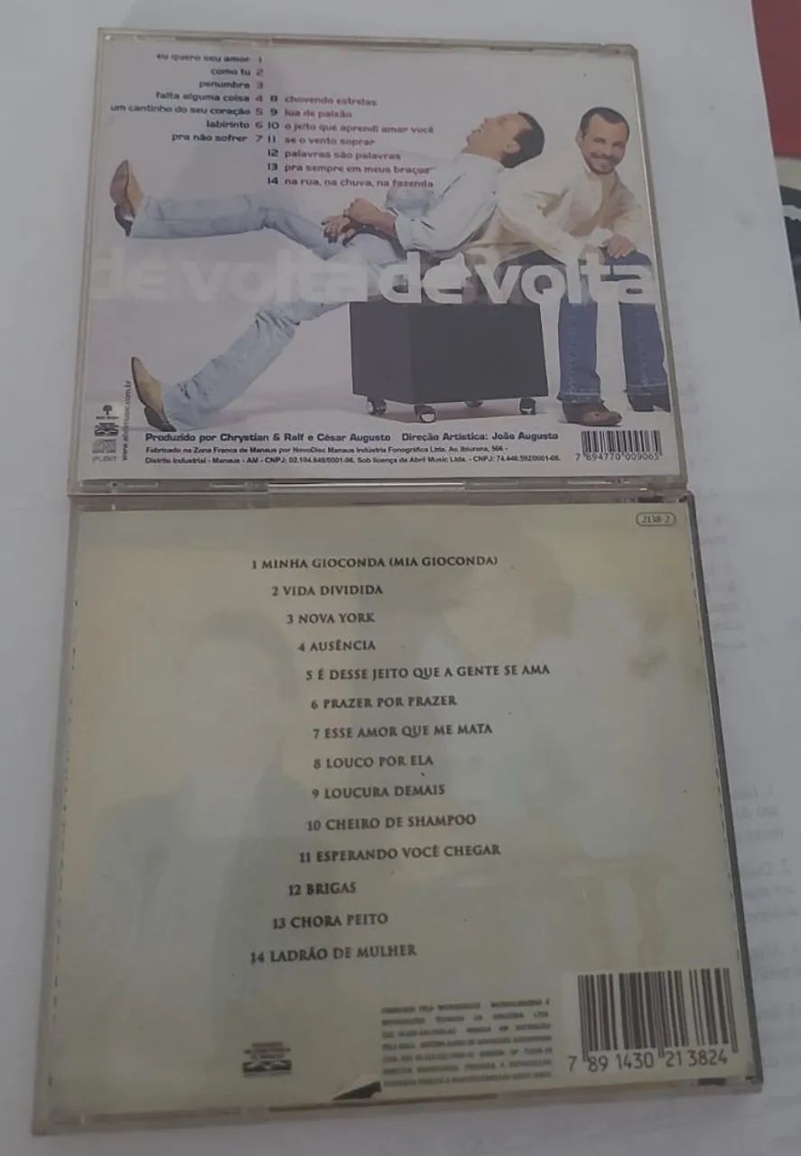 CD MUSICAL COLEÇÃO CHRYSTIAN & RALF - 4 CDS - Foto 2