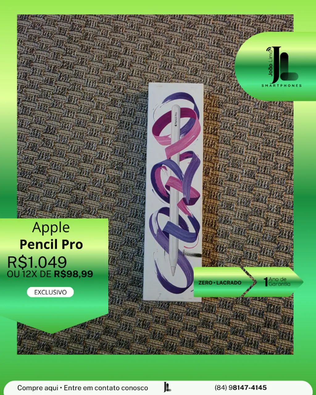 APPLE PENCIL PRO, LACRADO, EXCLUSIVO!