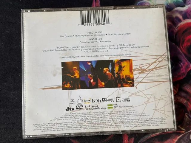 DVD + CD Coldplay Live 2003 -  Ótimo Estado