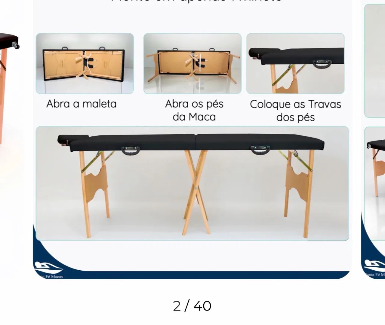 Maca portátil com rodinha  - Foto 2