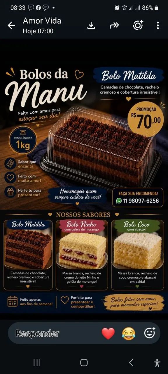 Deliciosos bolos caseiros. - Foto 2