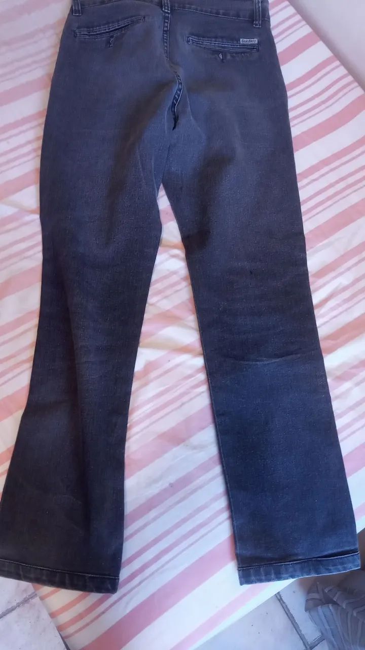 Calça Sarja Preta - GONFERR 38 Slim - Foto 3