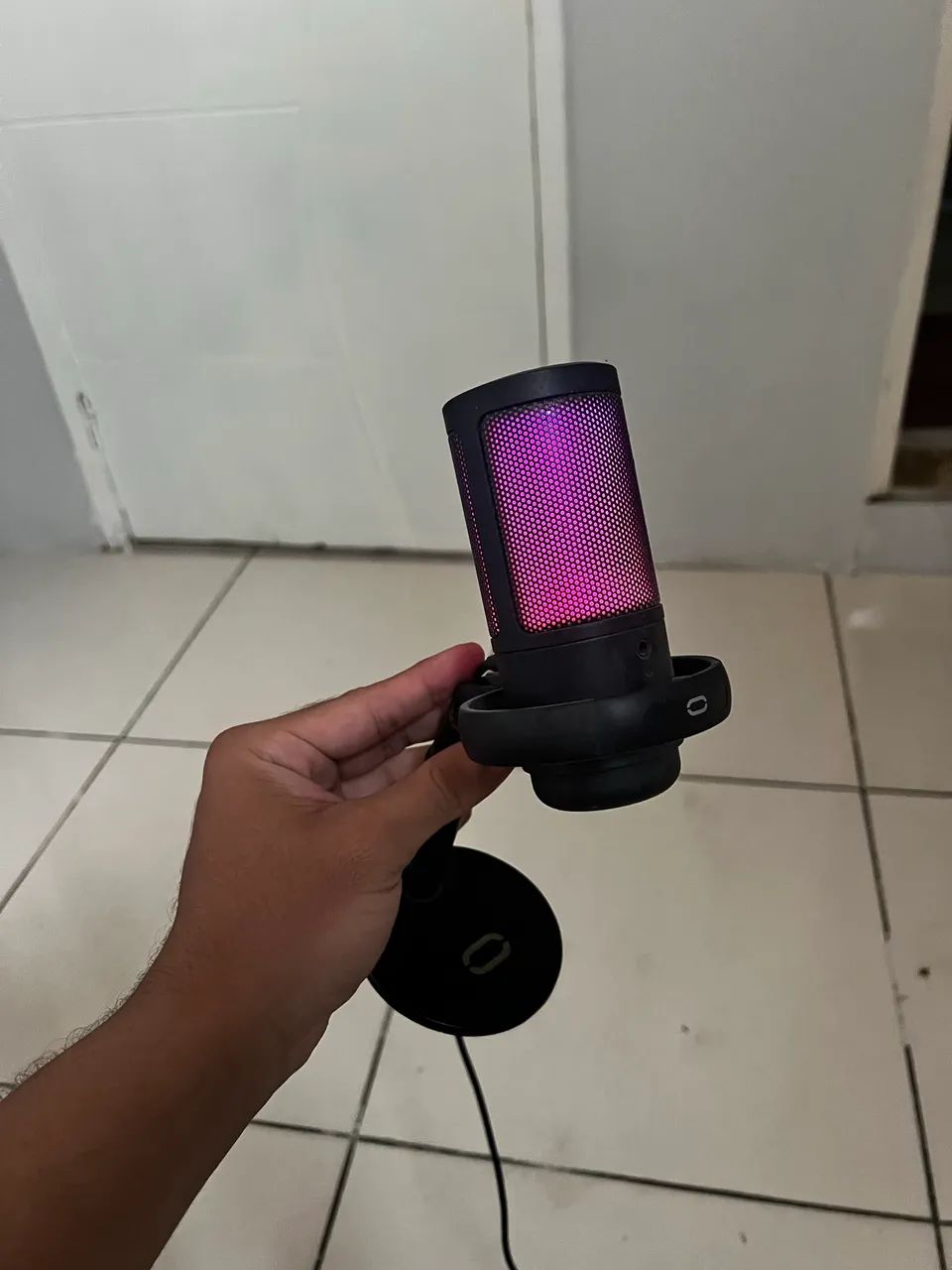 Microfone Gamer Tomate RGB USB para PC - Excelente Estado