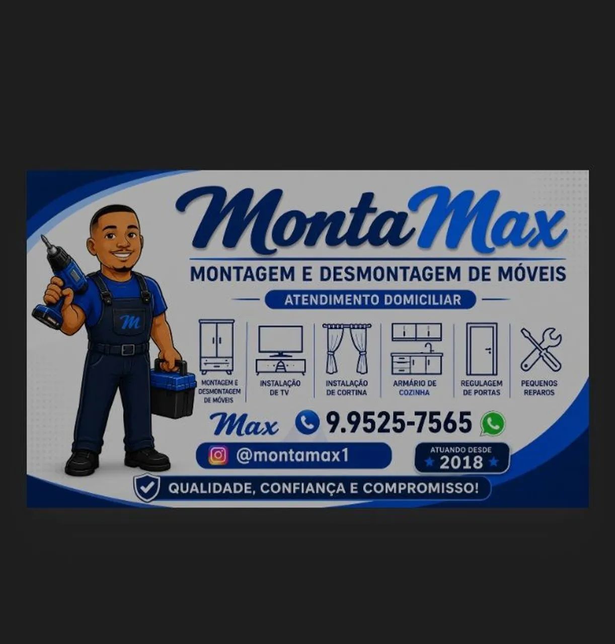 Montagem e desmontagem de móveis. 