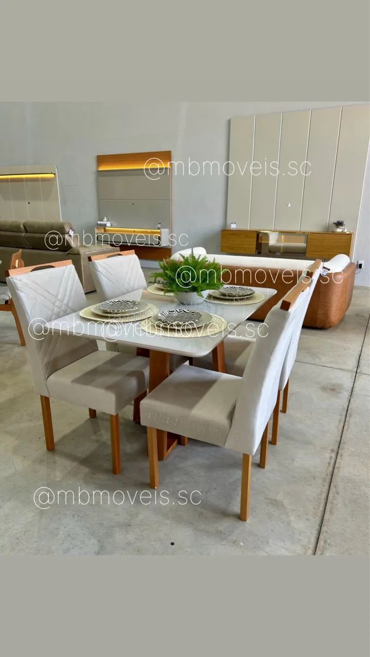 Mesa de jantar 4 lugares 