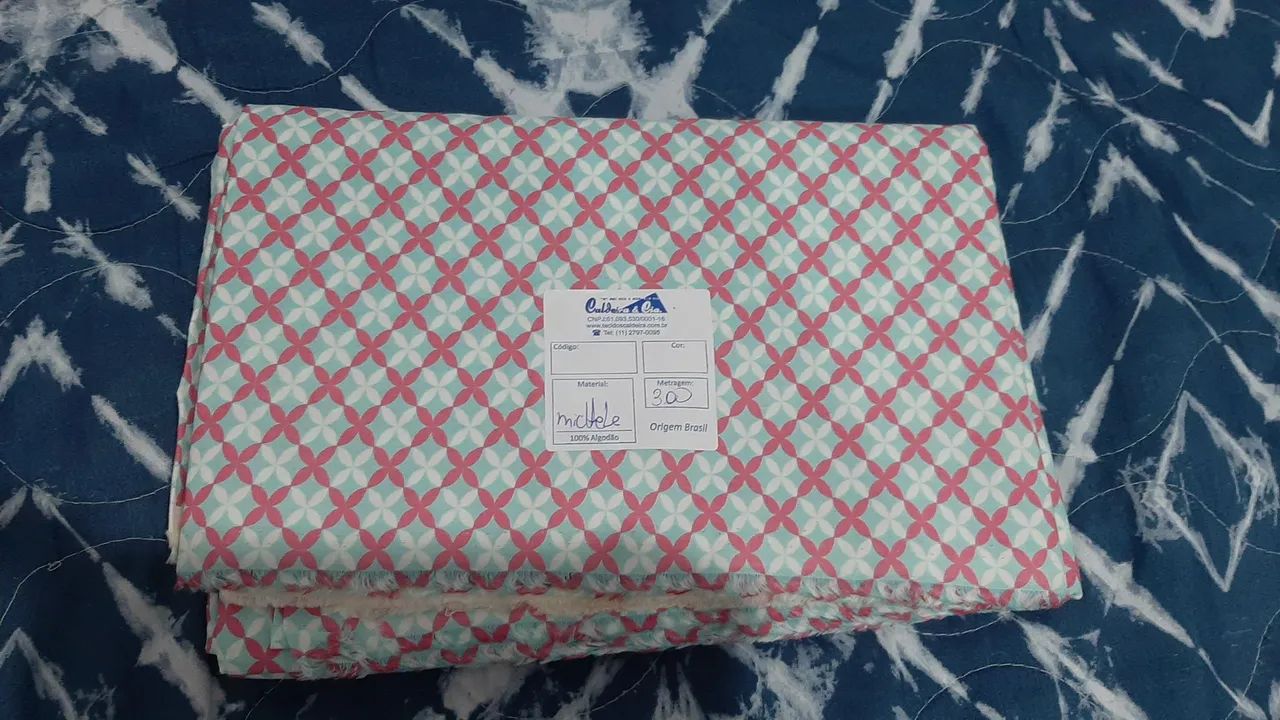 Tecido tricoline novo 