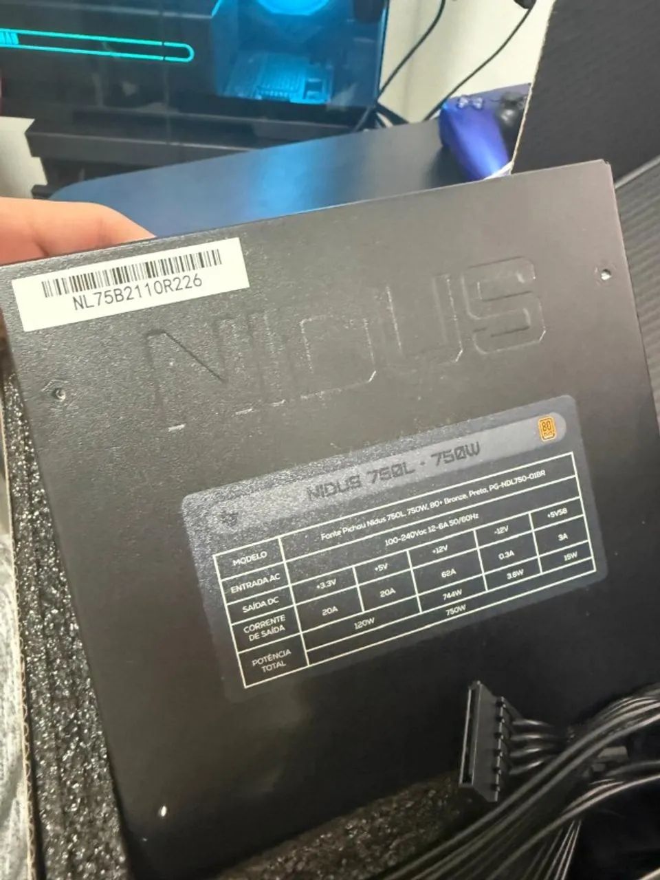 FONTE PC NIDUS 750W GAMING POWER - Foto 2