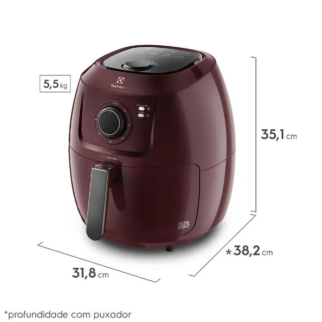 Airfryer Electrolux EAF51 6,5L Vermelha #NOVA - Foto 5