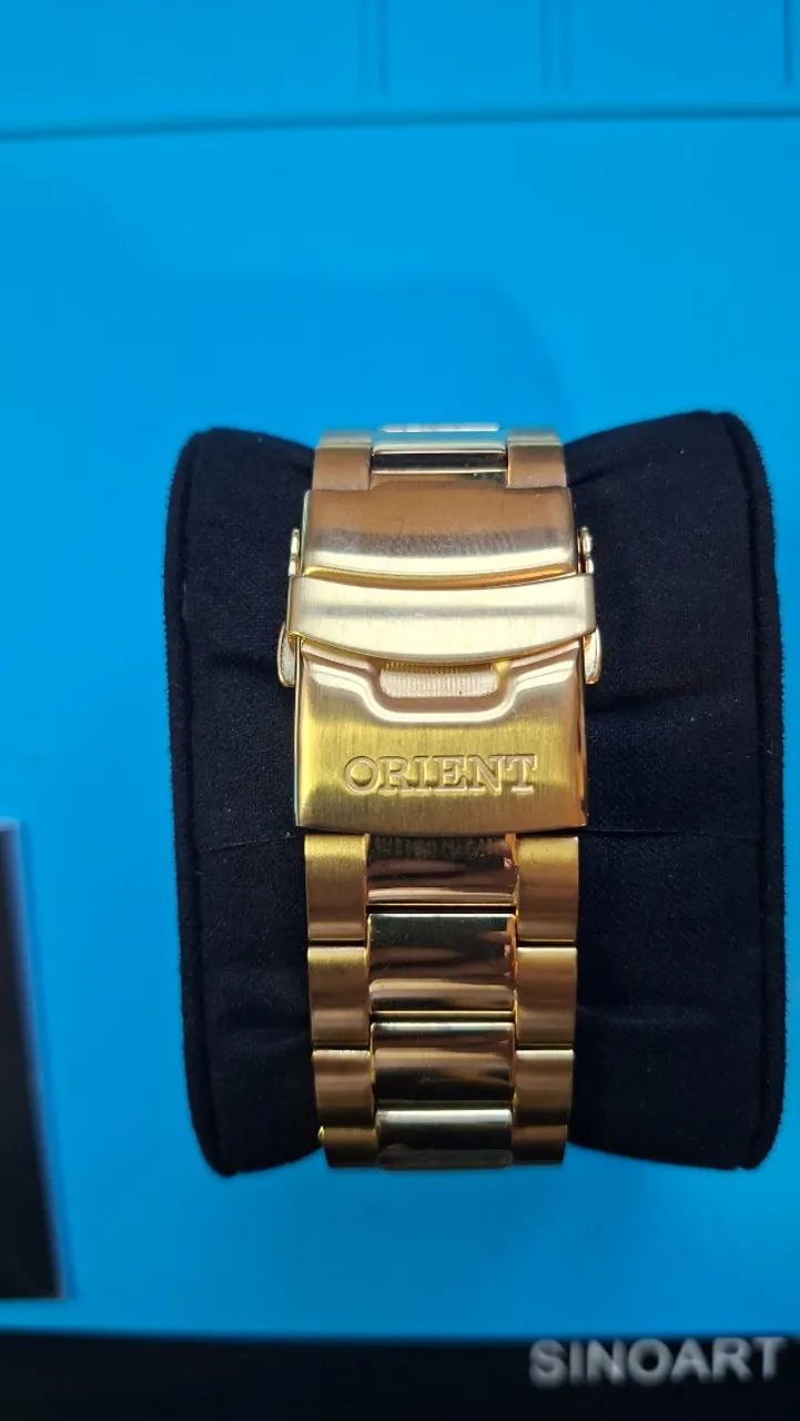 Orient Solartech Diver 300M dourado MGSSC057 P1KX - Cronógrafo