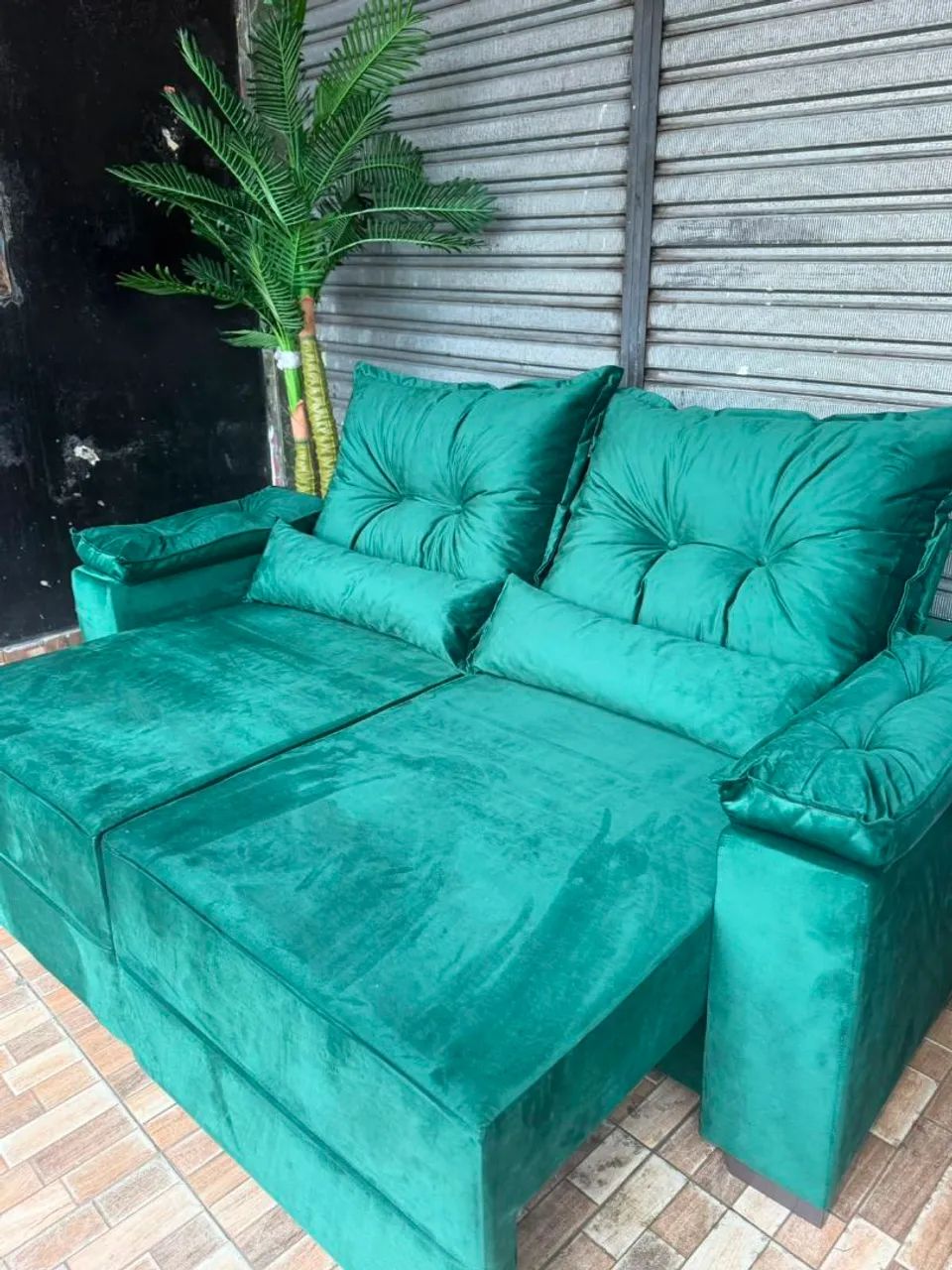 Sofa retrátil reclinavel 1400 entrega grátis  - Foto 5