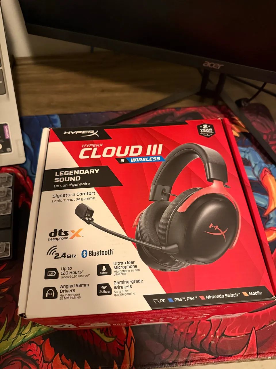 Headset HyperX Cloud III S Wireless - Foto 2