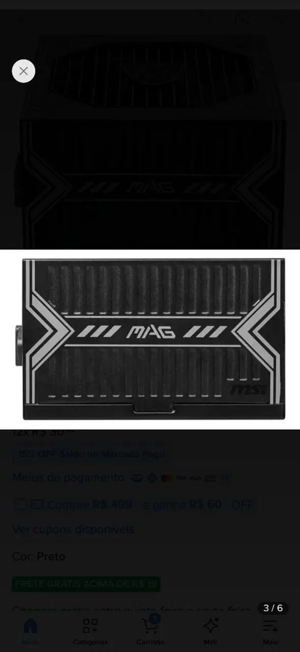 Fonte Atx 650w Msi Mag A650bnl 80 Plus Bronze - Foto 2