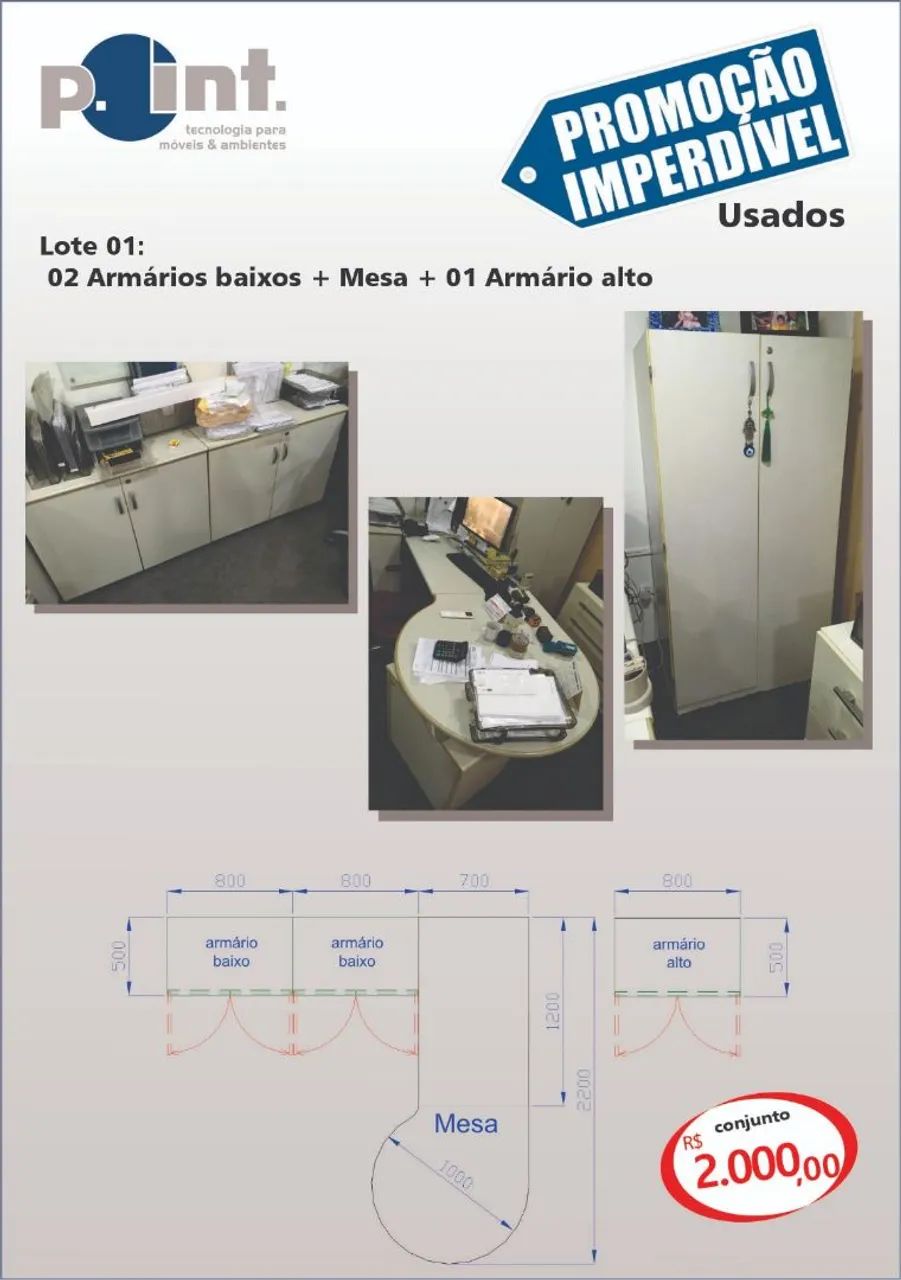 VENDO MOVEIS DE ESCRITÓRIO EM PERFEITO ESTADO 