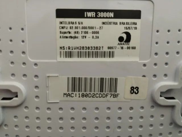 Kit 9 Roteadores Intelbras IWR3000N Com Fonte - Foto 2