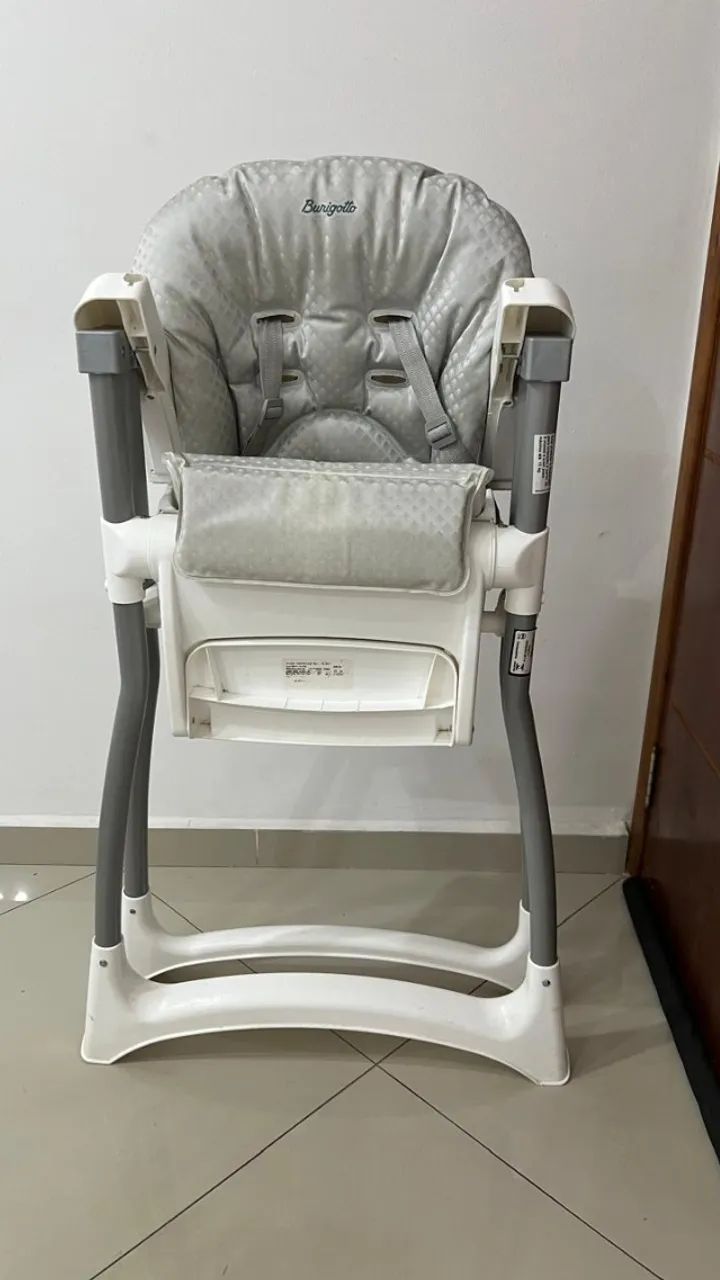 Cadeira de Alimentação Burigotto Merenda Granito Cinza - Até 15kg | Ótimo Estado - Foto 5
