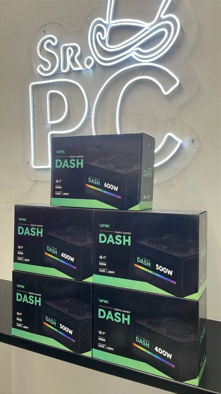 Fonte gamer vinik dash LED RGB - Foto 3