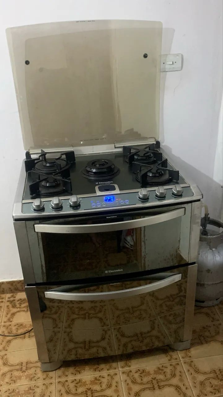 Fogão 2 fornos automático 