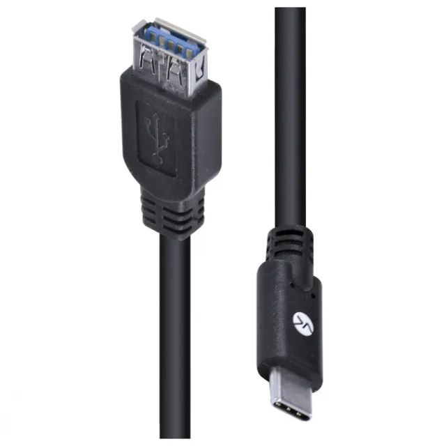 Cabo Extensor Usb Tipo C Para Usb-a Fêmea Vinik 2m Preto - Foto 3