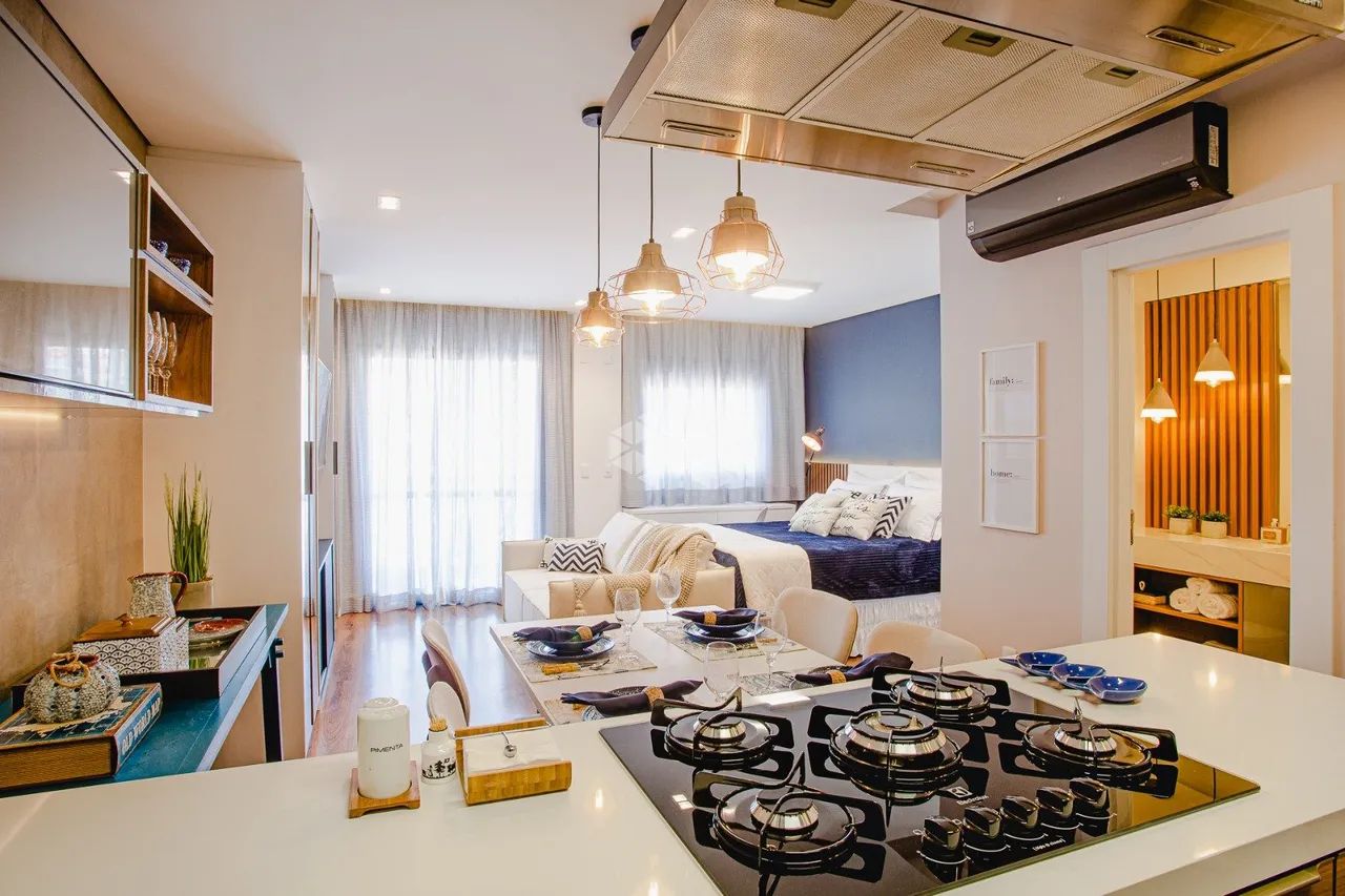 STUDIO MOBILIADO COM 1 QUARTO E VISTA PANORAMICA NO BOM ABRIGO - Foto 4