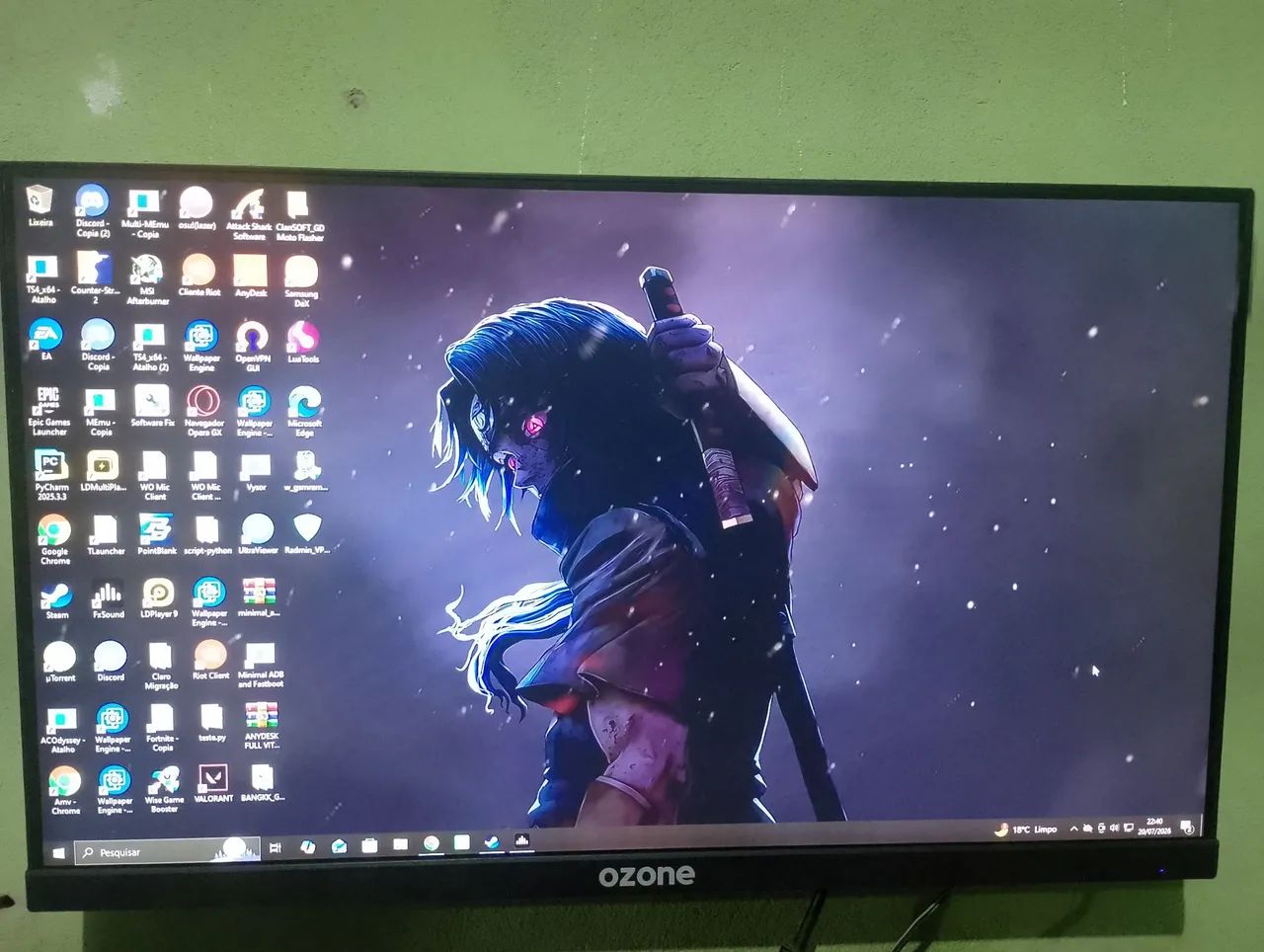 Monitor ozone 240hz 