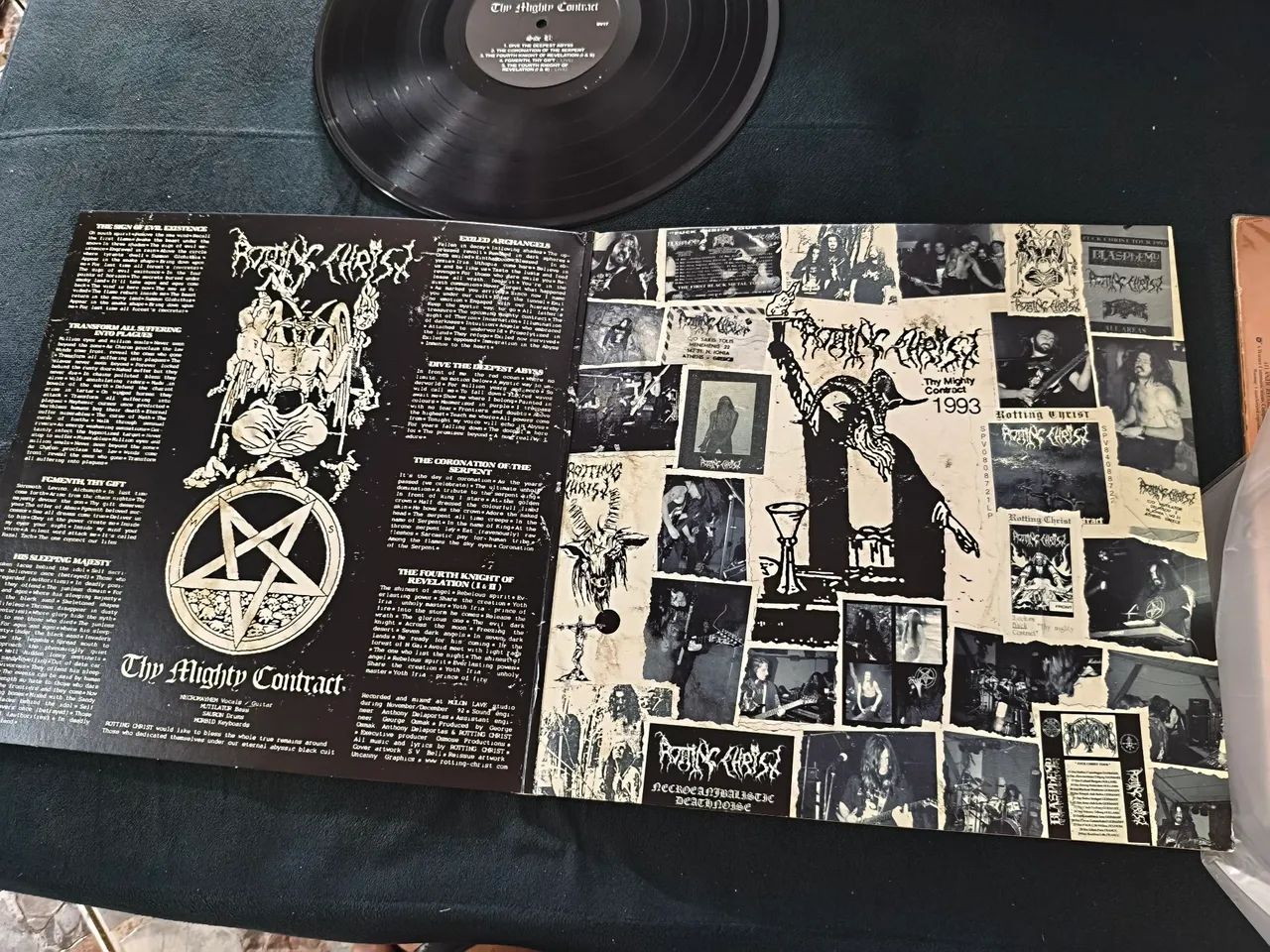 ?[RARO] Vinil LP Rotting Christ - Thy Mighty Contract (Black Vomit Records) - Foto 3