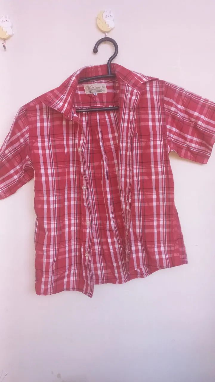 Camisas xadrez infantil 
