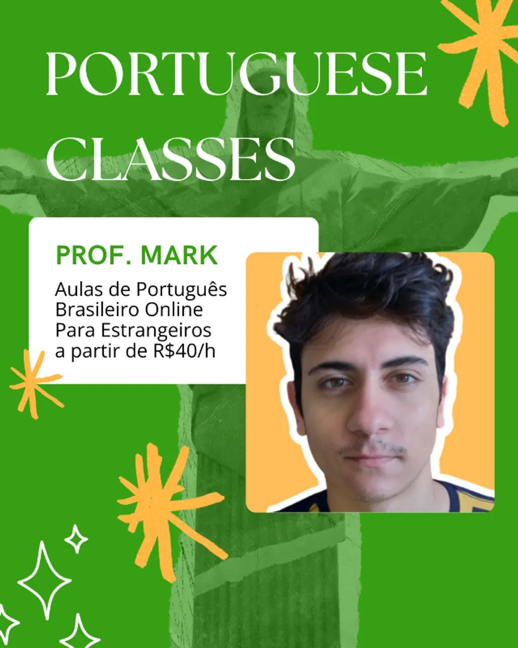 Aulas de Português Brasileiro para Estrangeiros