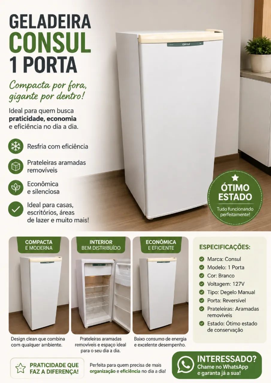 Freezer Consul modelo CVU18, com capacidade de 121 litros - Foto 2
