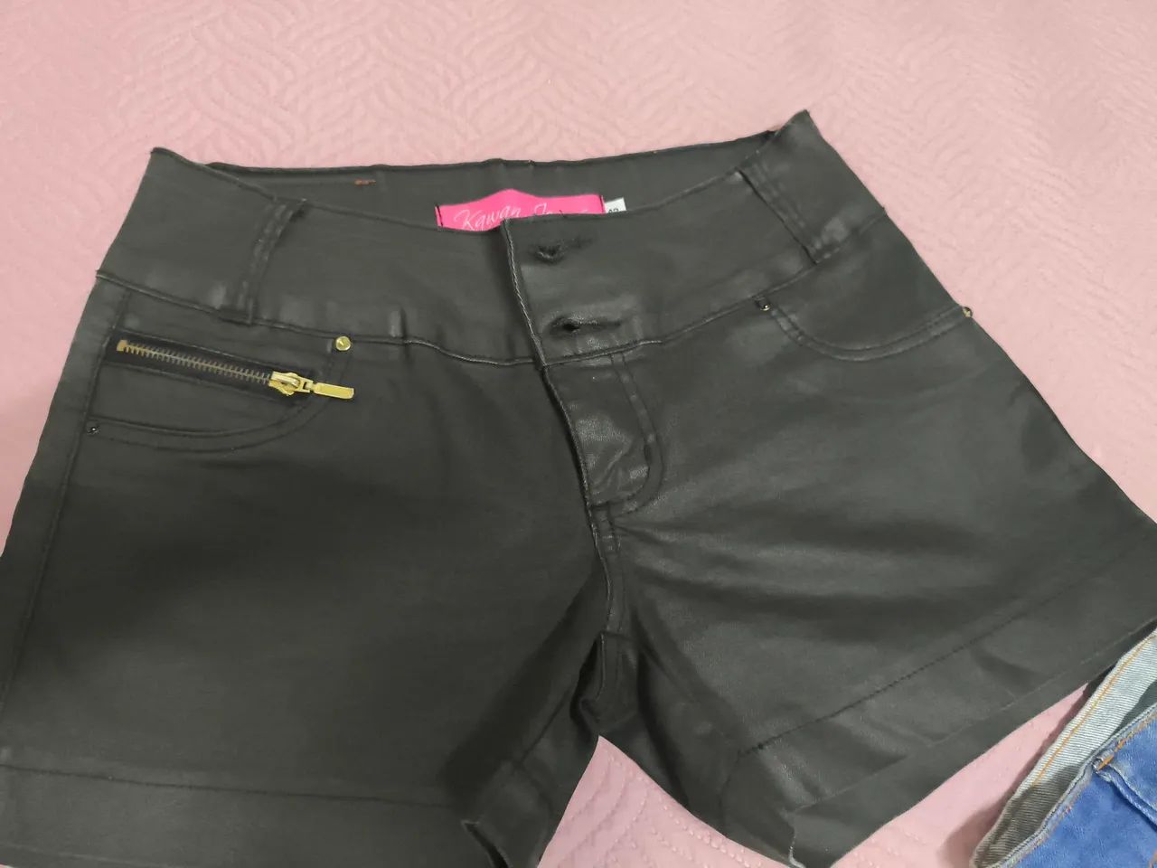 Short balada! Jeans brilhoso