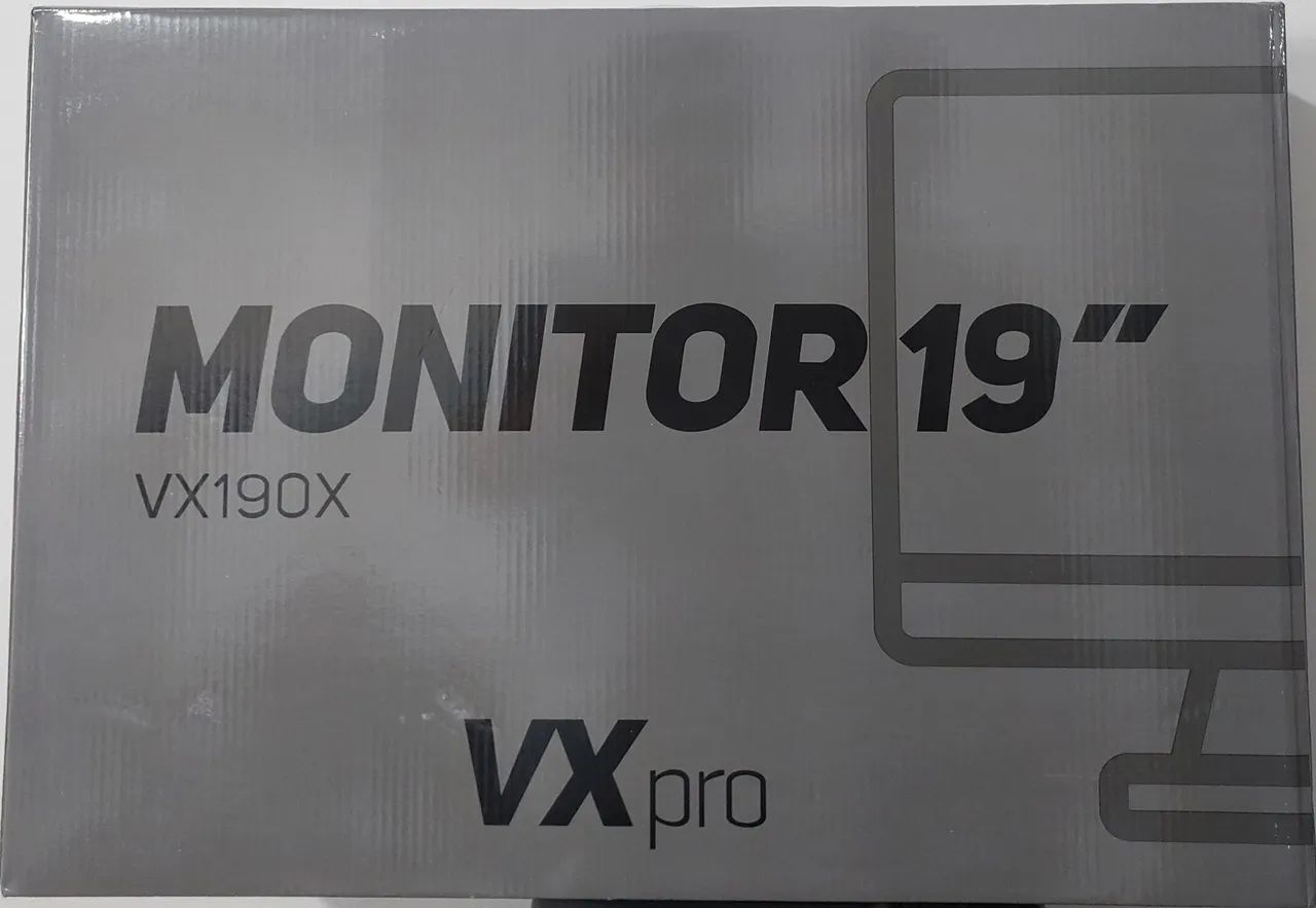 (NOVO) Monitor LED de 19 polegadas VXpro, modelo VX190X