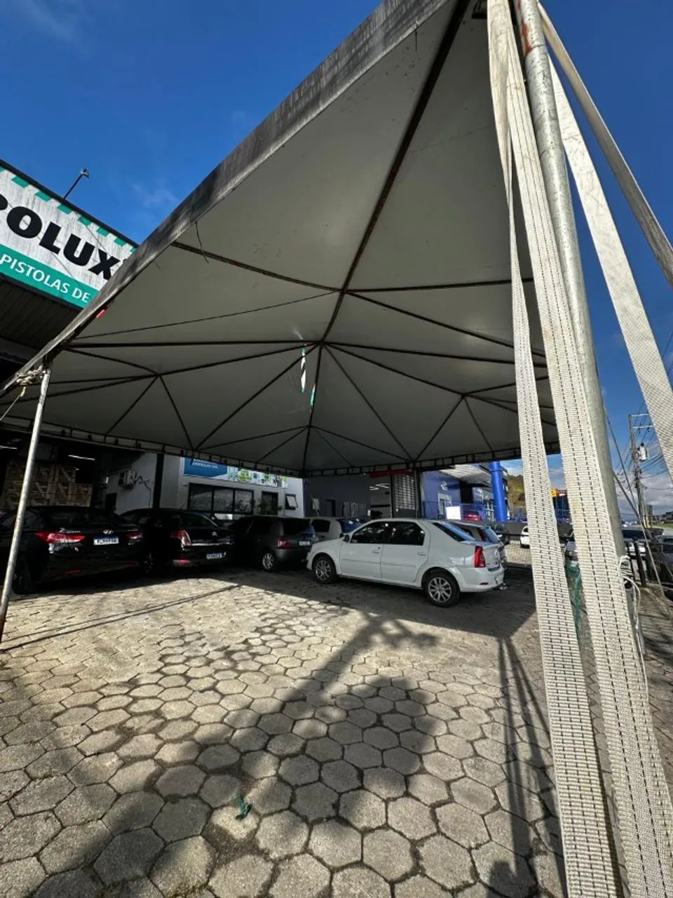 TENDA PIRAMIDAL PRETA DE 10x10 METROS - Foto 4
