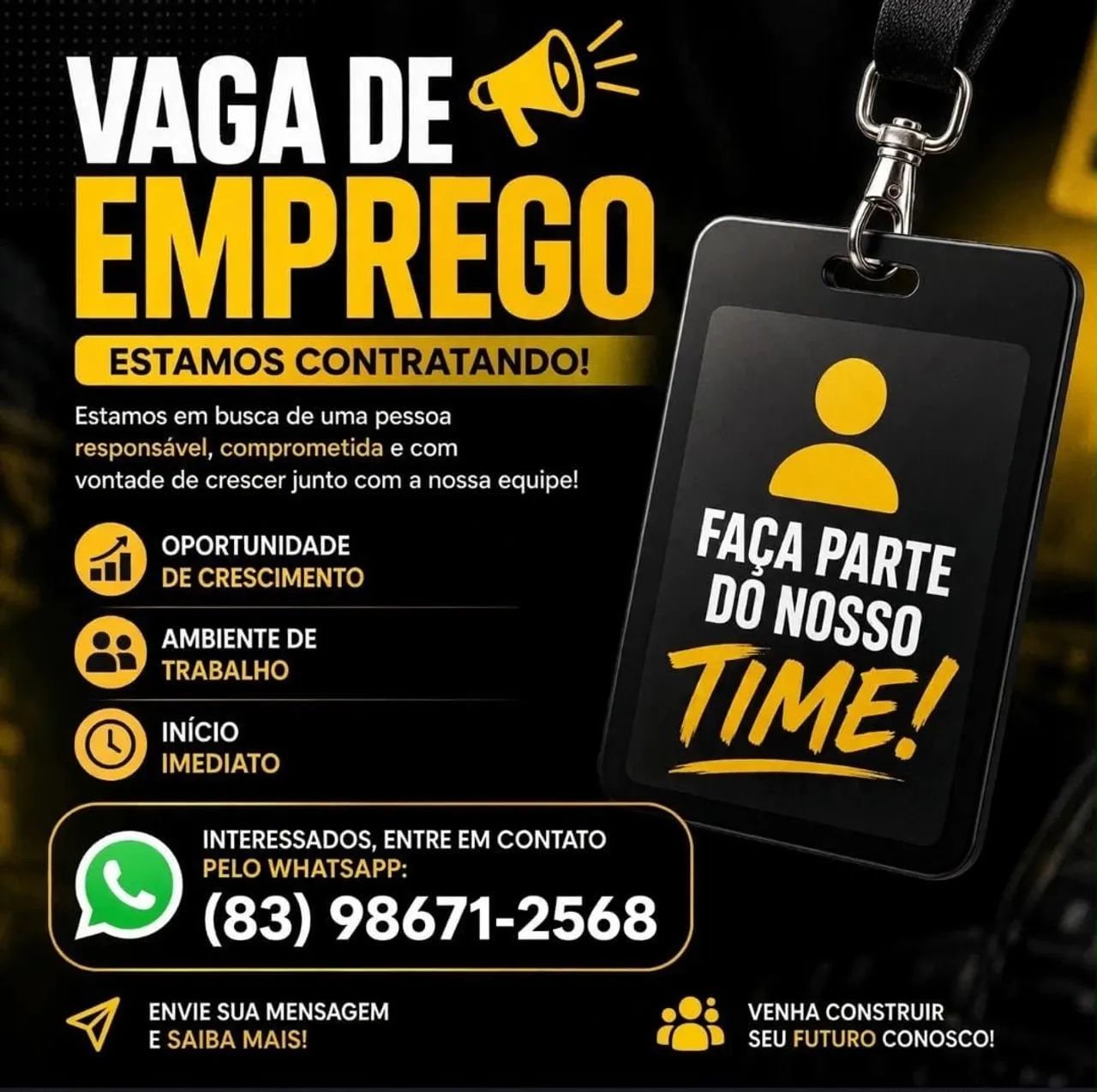 Vaga de emprego 