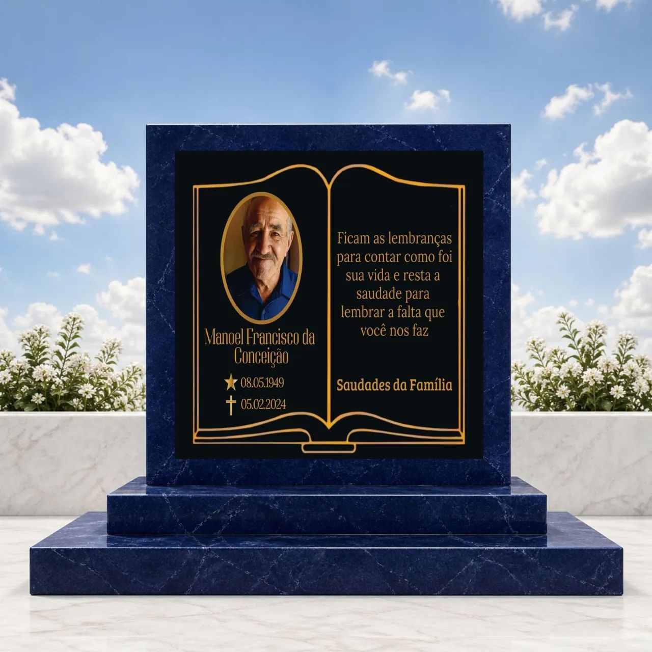 Placa para Lápide em Azulejo  - Foto 4