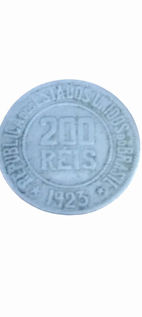 Moeda 200 Reis Ano 1924 Mbc