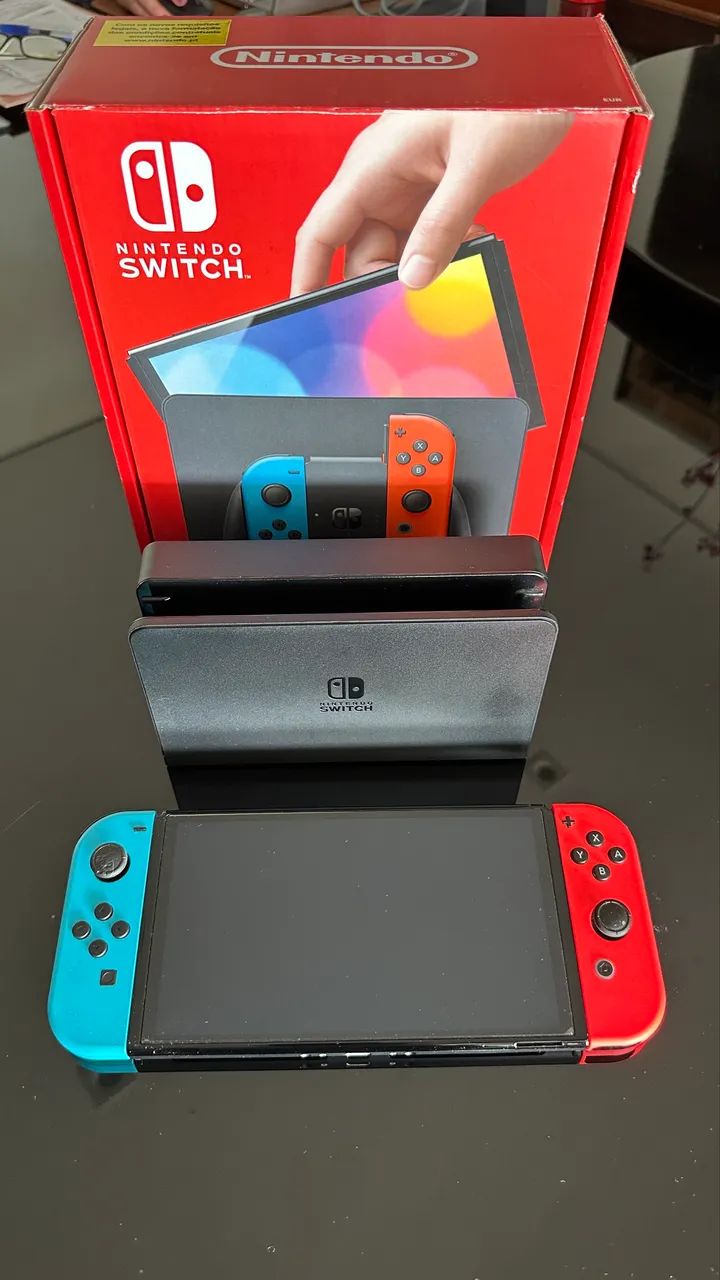 Nintendo Switch OLED 64 GB com desbloqueio - Foto 2