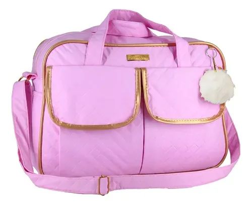 Kit Bolsa Maternidade Com Mochila E Chaveiro De Urso Bege Novo - Foto 3