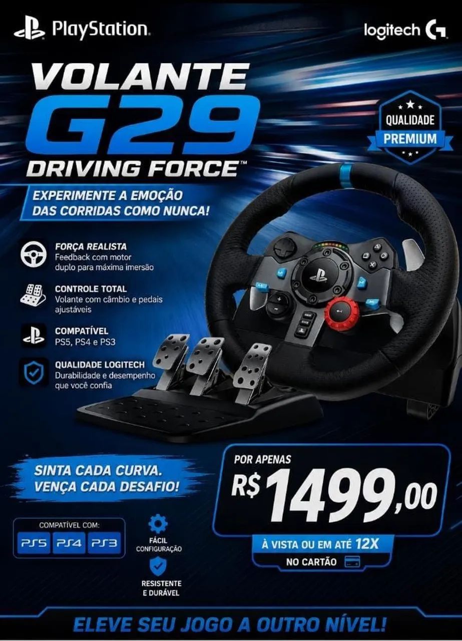 Volante Playstation Logitech 