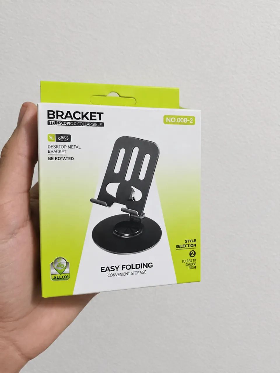 Suporte para celular que gira em 360 graus.