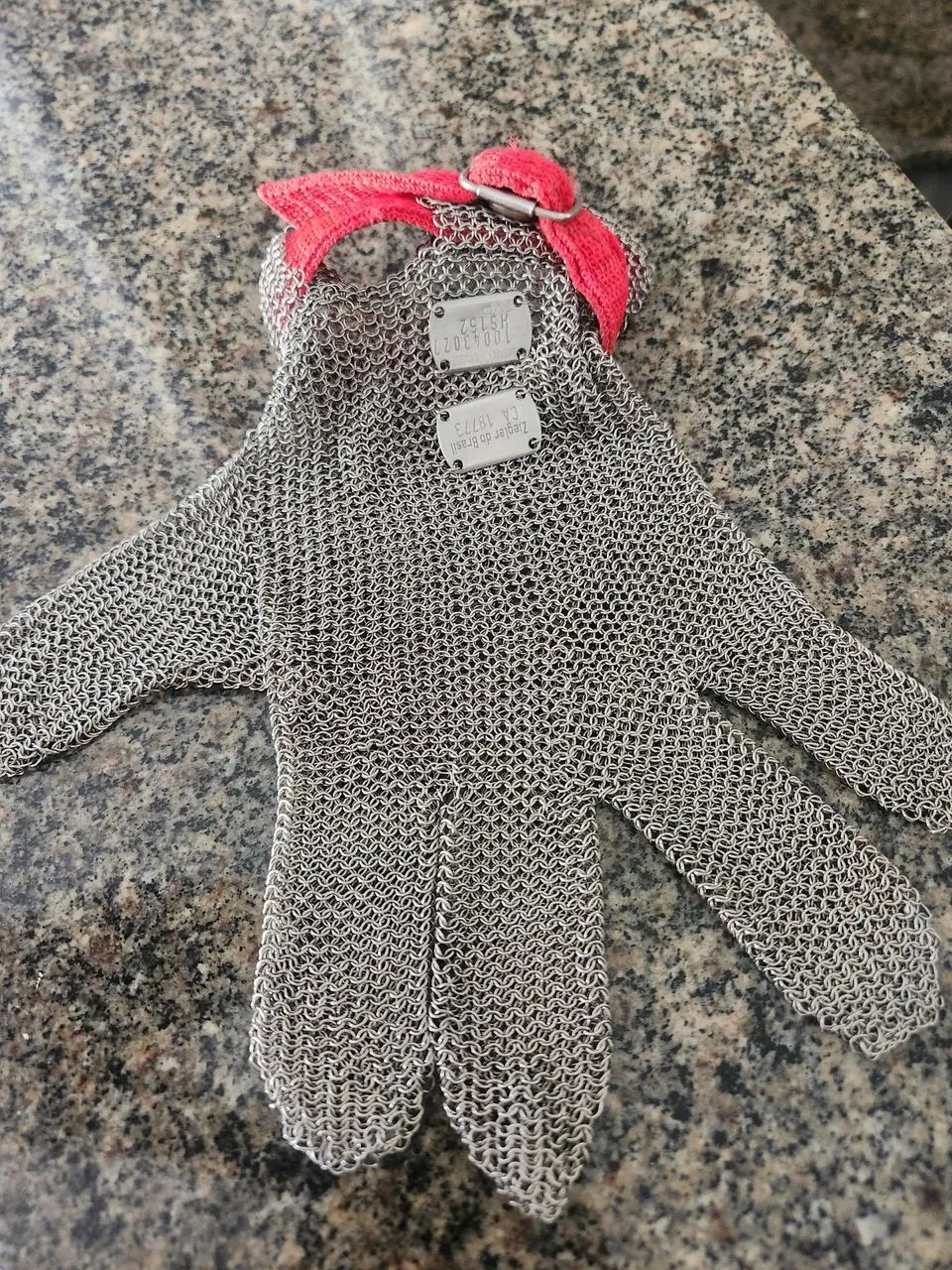 Luva aço inox para açougueiro 
