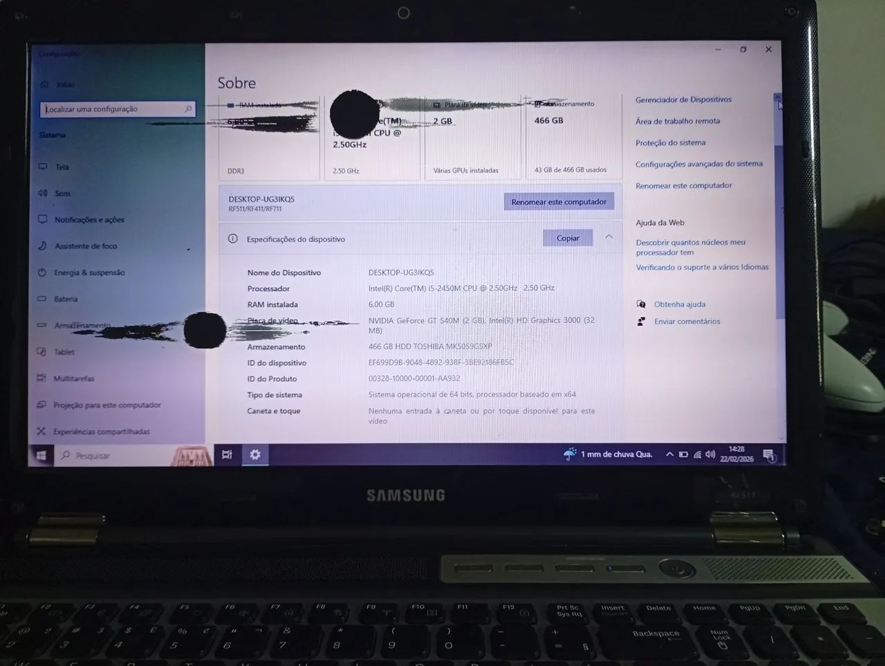 Notebook Samsung NVIDIA GT540M - Foto 4