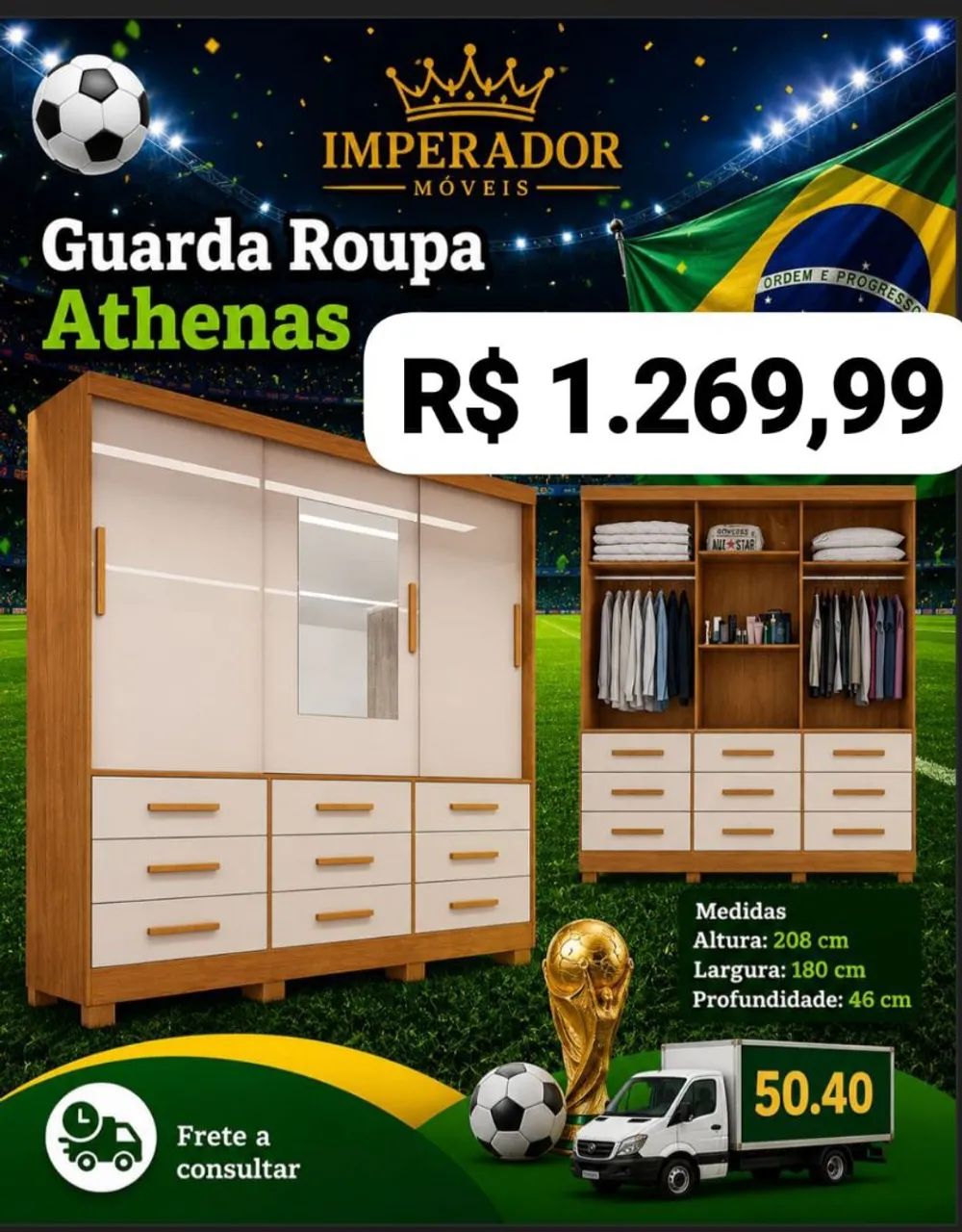 GUARDA ROUPA FRETE GRÁTIS  - Foto 4