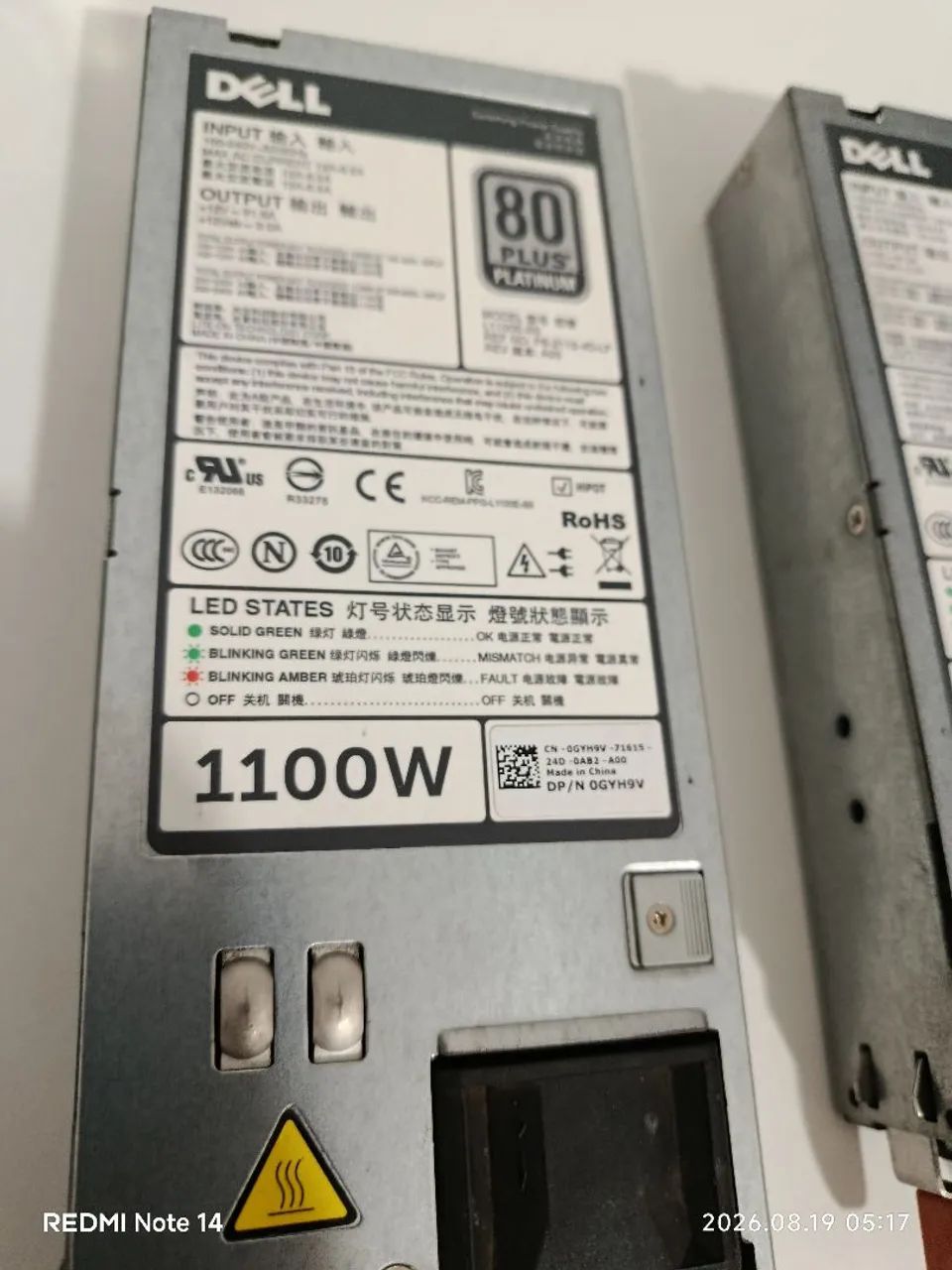Fonte 1100w Servidor Dell  - 80W PowerEdge - Foto 5
