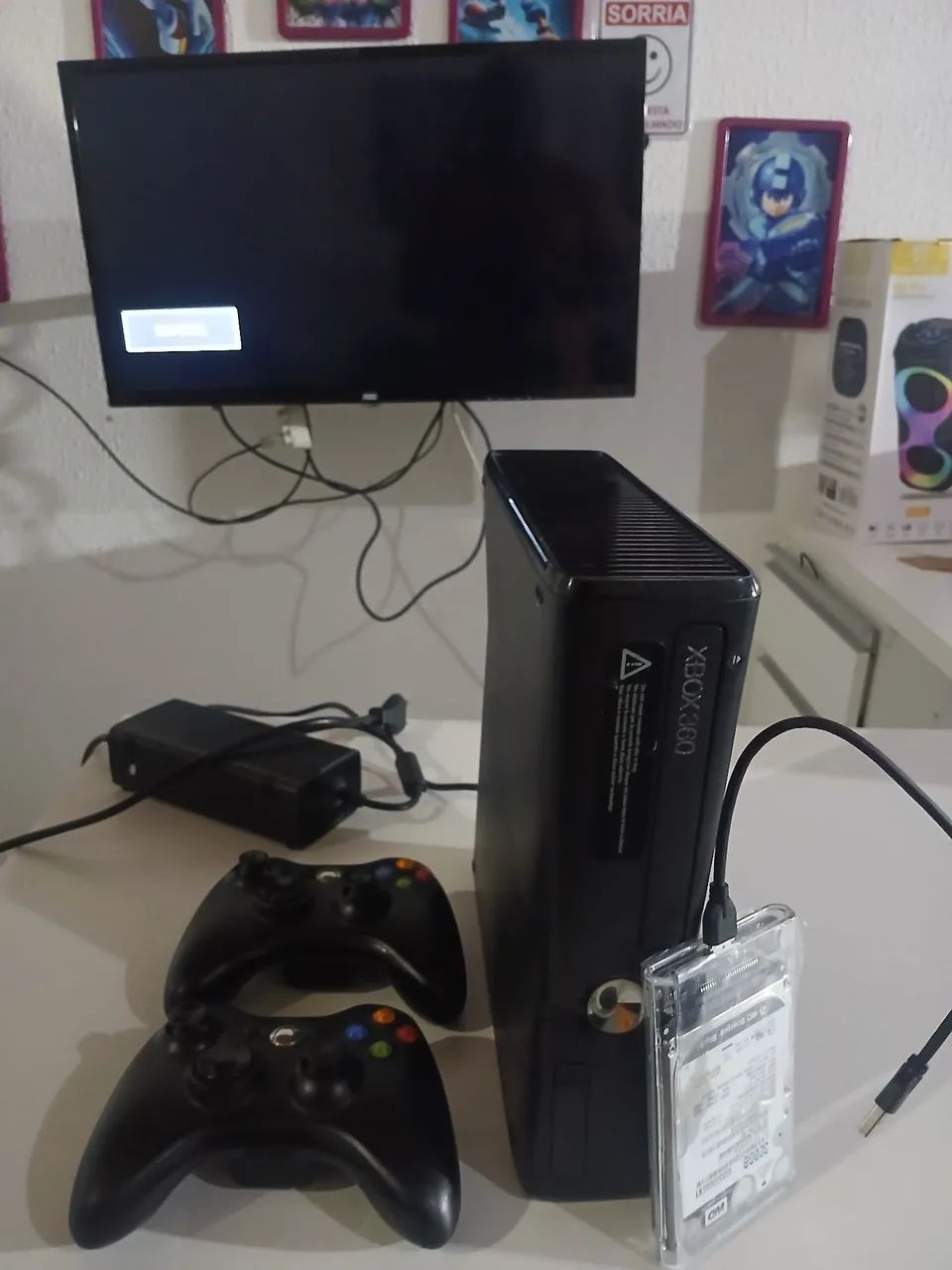 Xbox 360 2 controles  desbloqueado com hd