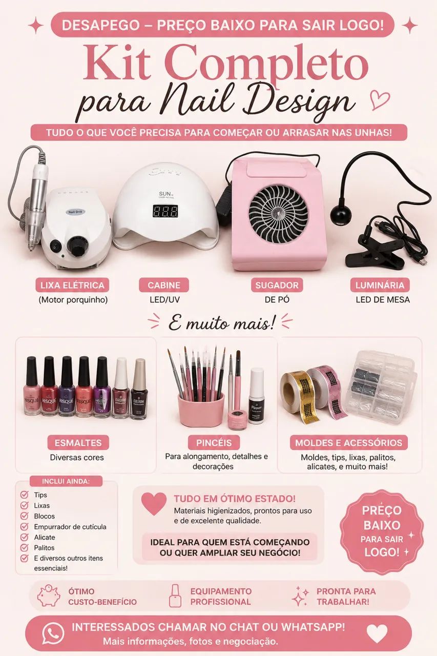 Kit Nails design - preço baixo ?