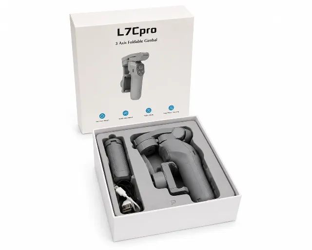 Gimbal L7 Pro 3 Eixos Dobrável Novo Para Celular