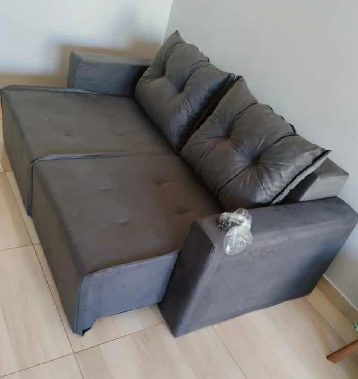TEXAS 180X140 TECIDO SUEDE DENSIDADE D28 ESPUMA DUPLA  - Foto 5