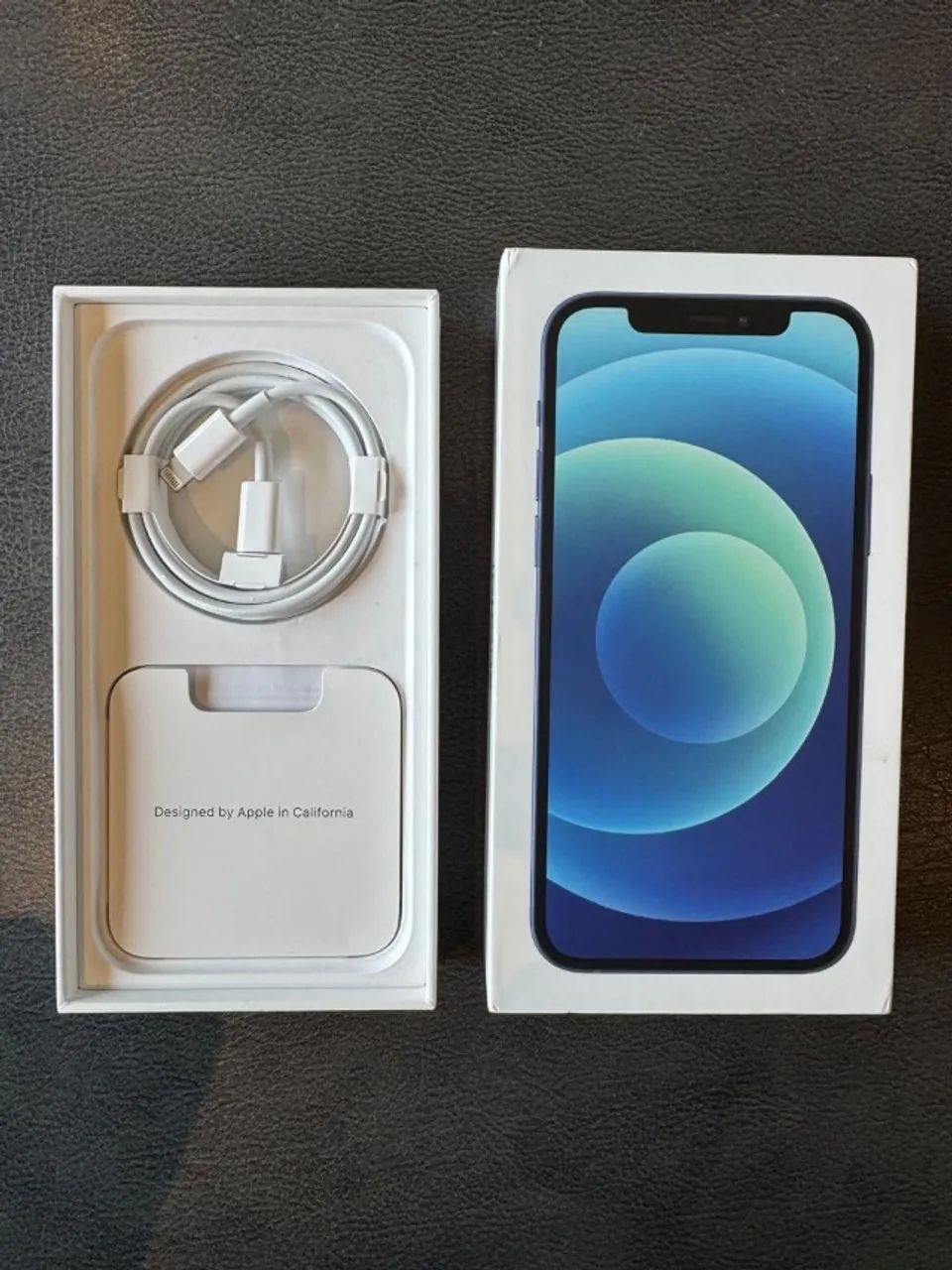 iPhone 12 Azul Impecável na caixa. Capa, película e 2 cabos lightning extras!!! - Foto 5